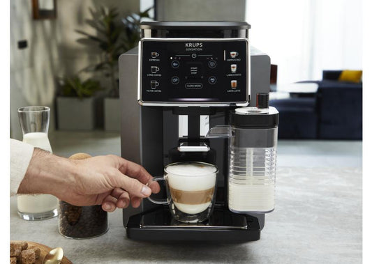 Krups Sensation Lait EA912B10 — Machine à café à grains automatique