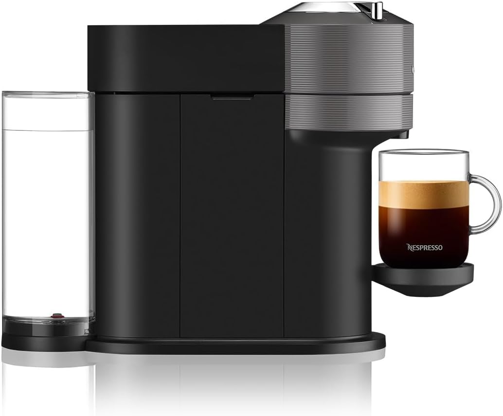 Nespresso Vertuo Next Deluxe — Machine à café à capsules Dark Chrome