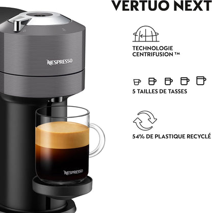 Nespresso Vertuo Next Deluxe — Machine à café à capsules Dark Chrome