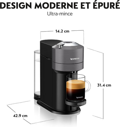 Nespresso Vertuo Next Deluxe — Machine à café à capsules Dark Chrome