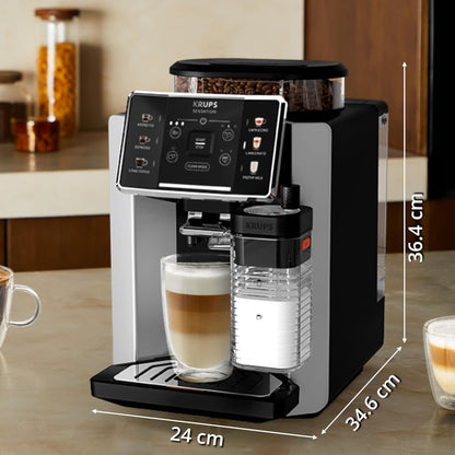 Krups Sensation Lait EA912E10 — Machine à café à grains automatique