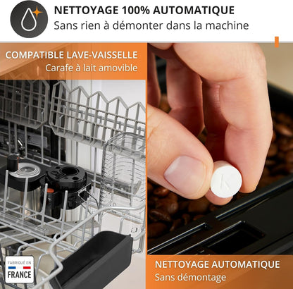 Krups Sensation Lait EA912E10 — Machine à café à grains automatique