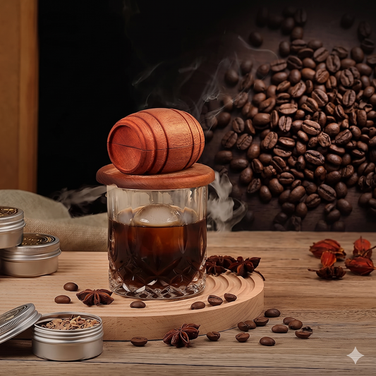 Fumoir à café & cocktail — Kit complet avec copeaux de bois