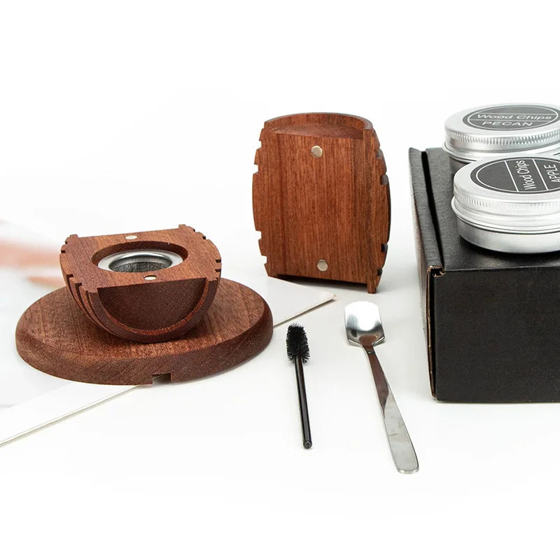 Fumoir à café & cocktail — Kit complet avec copeaux de bois