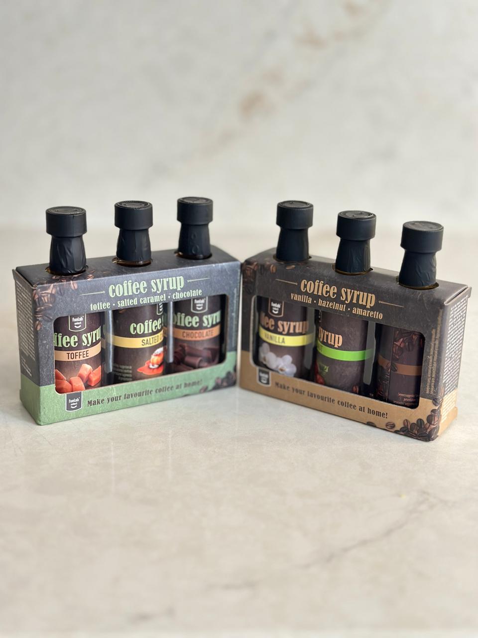 Coffret Syrops Café — Vanilla • Hazelnut • Amaretto