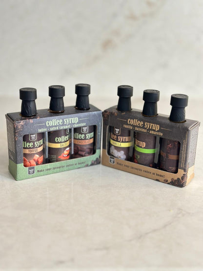 Coffret Syrops Café — Vanilla • Hazelnut • Amaretto
