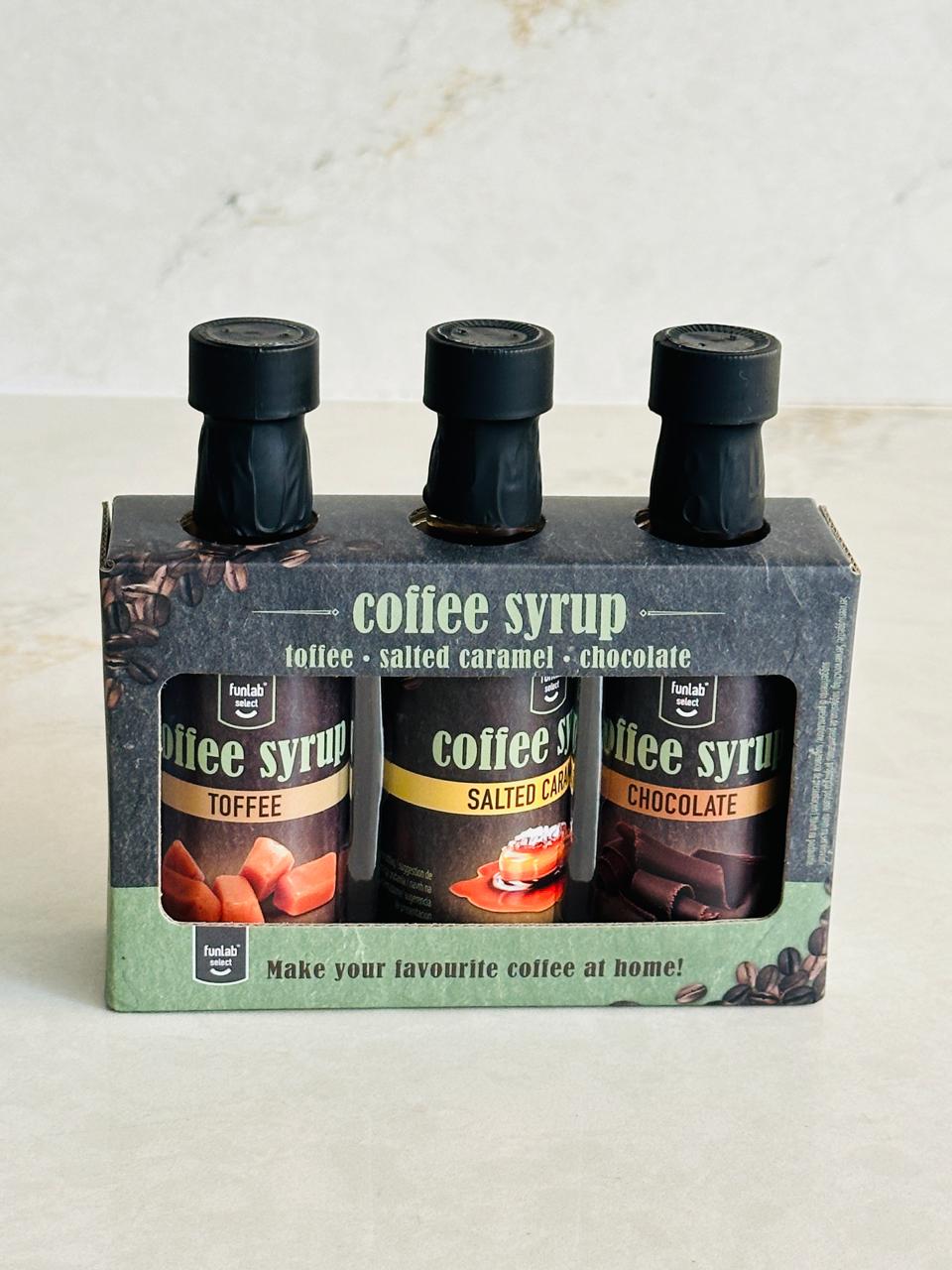 Coffret Syrops Café — Toffee • Salted Caramel • Chocolate