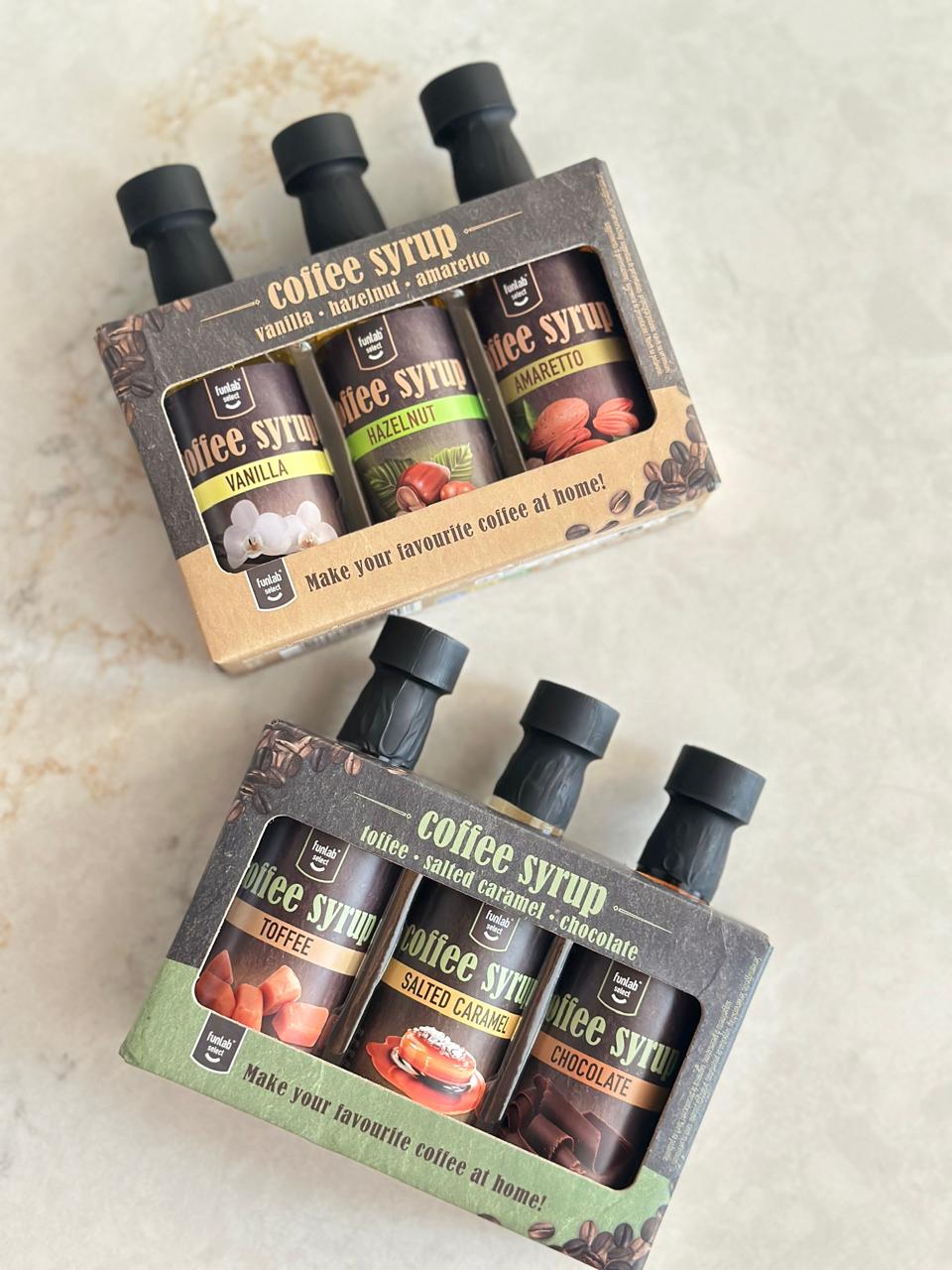 Coffret Syrops Café — Vanilla • Hazelnut • Amaretto