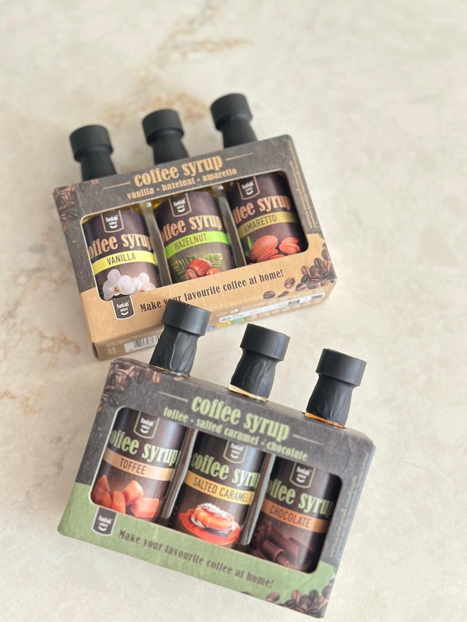 Coffret Syrops Café — Toffee • Salted Caramel • Chocolate