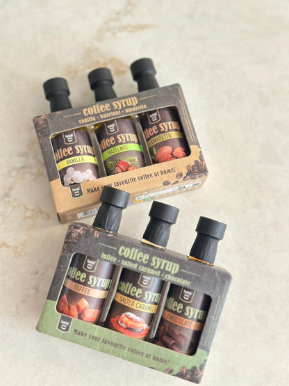 Coffret Syrops Café — Toffee • Salted Caramel • Chocolate