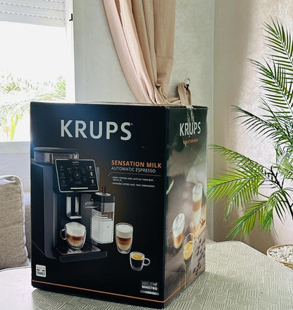 Krups Sensation Lait EA912B10 — Machine à café à grains automatique