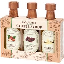 Coffret Gourmet Coffee Syrup — Hazelnut • Chocolate • Vanilla